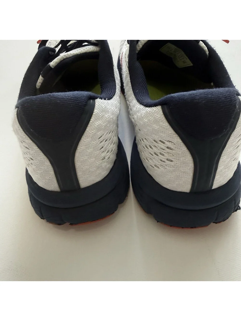Brooks Anthem 4 Mens Size 12 D Running Shoes White Navy Orange